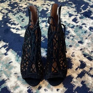 BCBG Lace up heels
